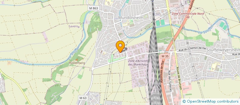 localisation de l'entreprise SCI PG INVEST  MUNDOLSHEIM