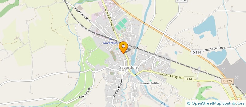 localisation de l'entreprise SCI PG LE LION D'OR à SAVERDUN