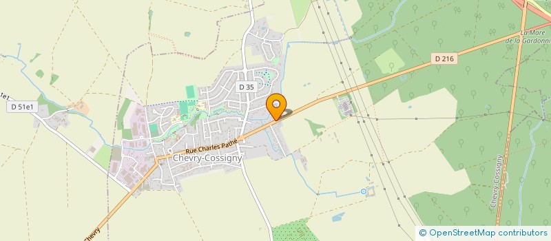 localisation de l'entreprise SCI-PG ROSES  CHEVRY-COSSIGNY