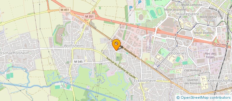 localisation de l'entreprise SCI PG1  ECKBOLSHEIM