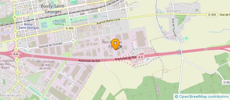 localisation de l'entreprise SCI PG2M  BUSSY-SAINT-GEORGES