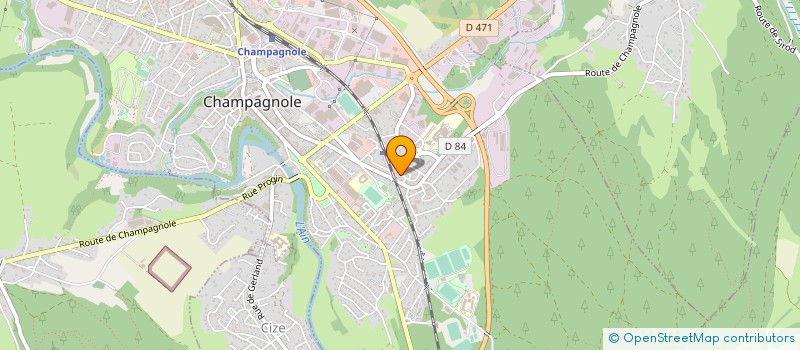 localisation de l'entreprise SCI PGA  CHAMPAGNOLE