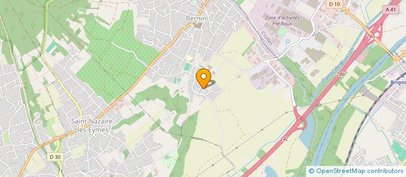 localisation de l'entreprise SCI PGB  BERNIN