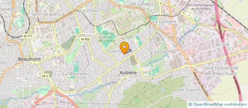 localisation de l'entreprise SCI  PGD  AUBIERE