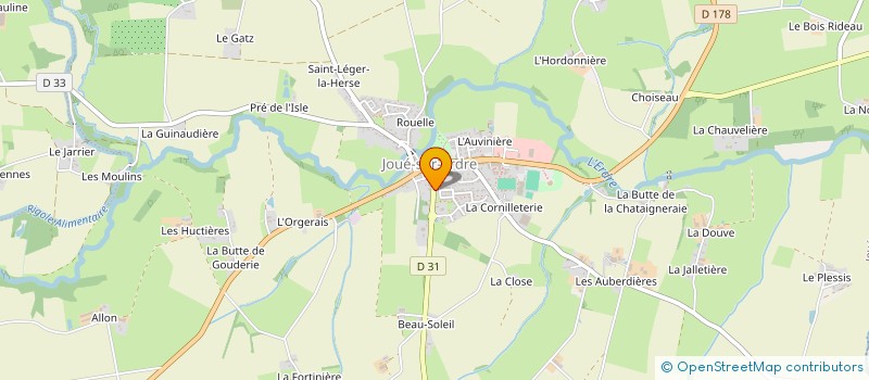 localisation de l'entreprise SCI PGDMH  JOUE-SUR-ERDRE
