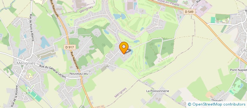 localisation de l'entreprise SCI PGEFF  MERIGNIES