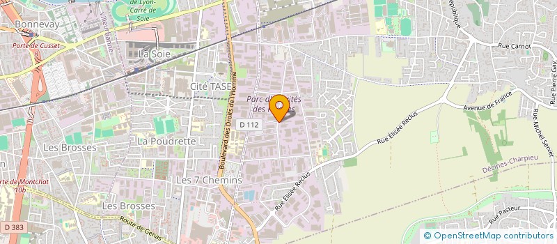 localisation de l'entreprise SCI PGI  DECINES-CHARPIEU