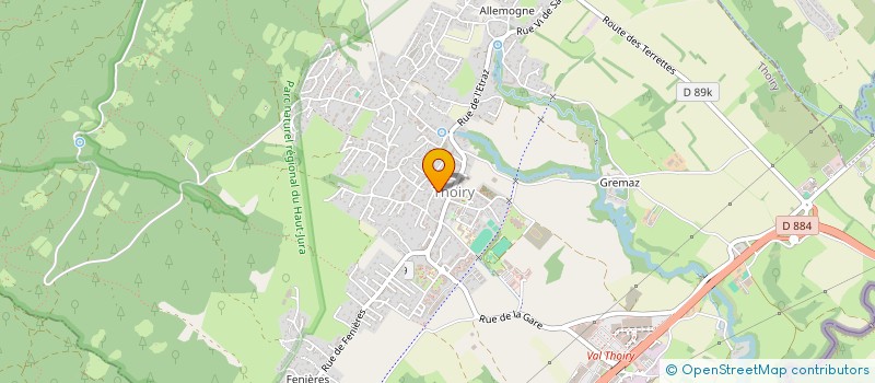 localisation de l'entreprise SCI PGI  THOIRY