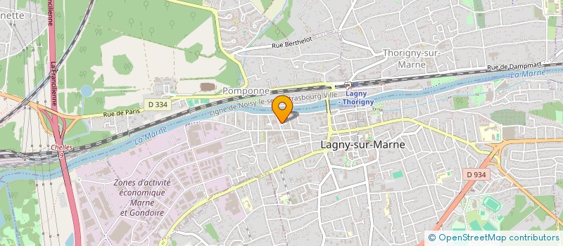 localisation de l'entreprise SCI PGL  LAGNY-SUR-MARNE