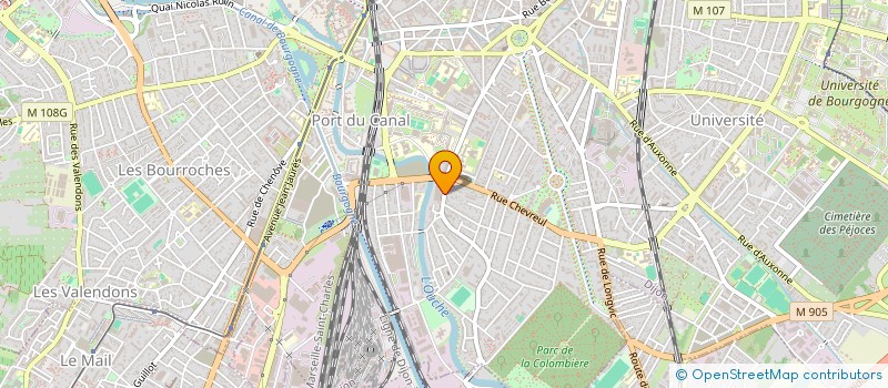 localisation de l'entreprise SCI PGM à DIJON
