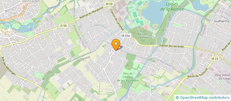 localisation de l'entreprise SCI PGO  CUGNAUX