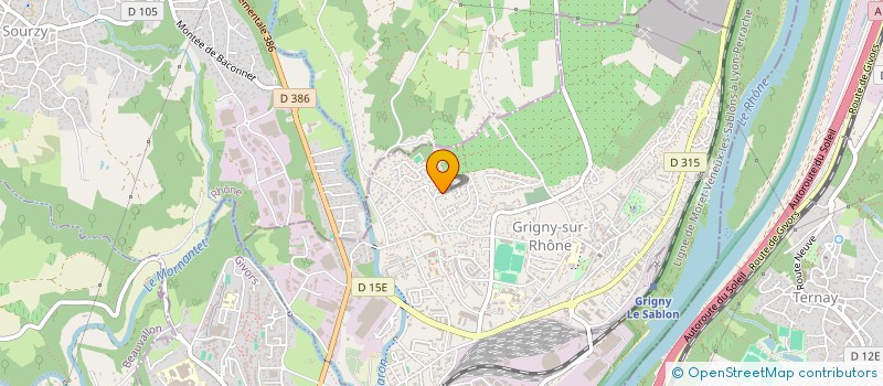 localisation de l'entreprise SCI PGS  GRIGNY