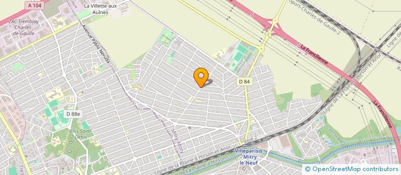 localisation de l'entreprise SCI PGSL LIBERTE  MITRY-MORY