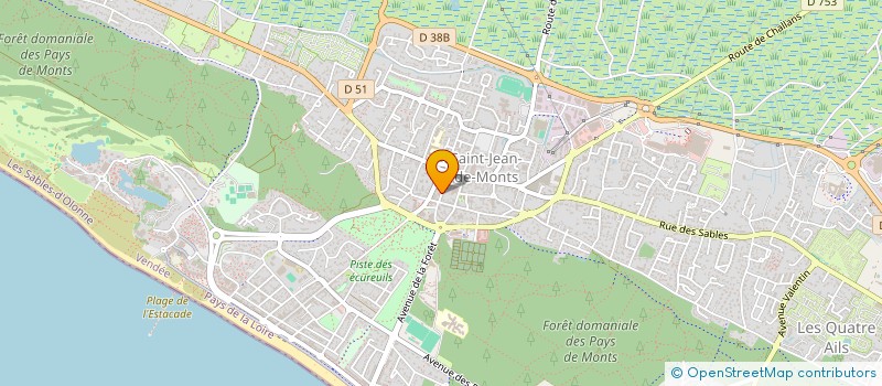 localisation de l'entreprise SCI PGV  SAINT-JEAN-DE-MONTS