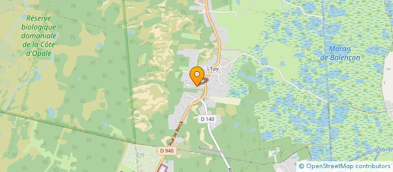 localisation de l'entreprise SCI PGY  MERLIMONT