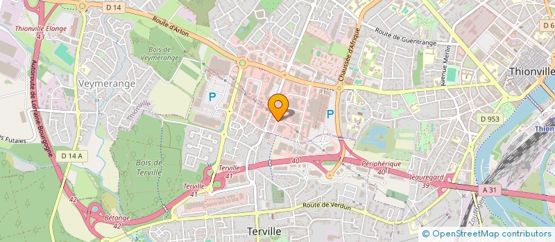 localisation de l'entreprise SCI PH DU BREUIL à THIONVILLE