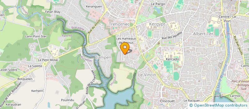 localisation de l'entreprise SCI PH FLEURY à VANNES