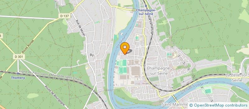 localisation de l'entreprise SCI PH INVEST  CHAMPAGNE-SUR-SEINE