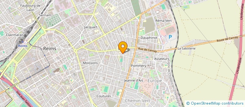 localisation de l'entreprise SCI PH PATRIMOINE  REIMS