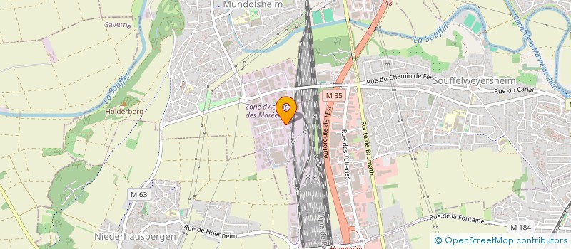 localisation de l'entreprise SCI PH17  MUNDOLSHEIM