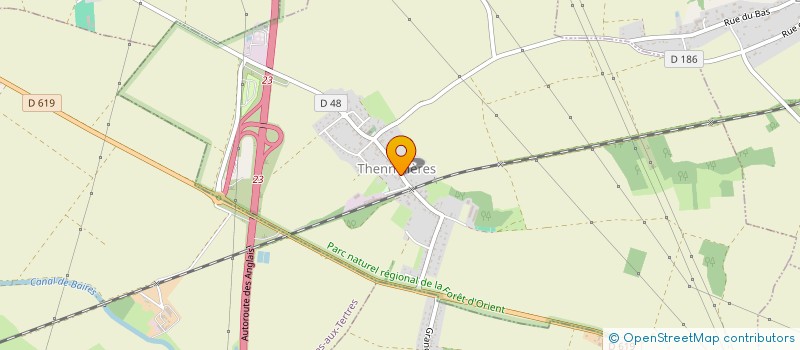 localisation de l'entreprise SCI PH2E  THENNELIERES