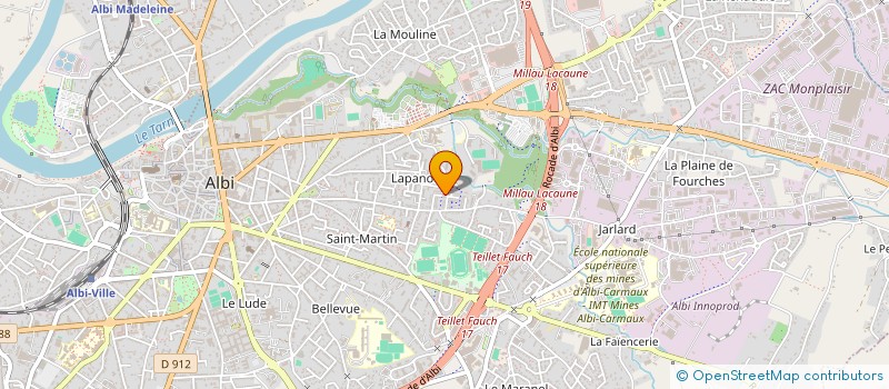 localisation de l'entreprise SCI PHA à ALBI
