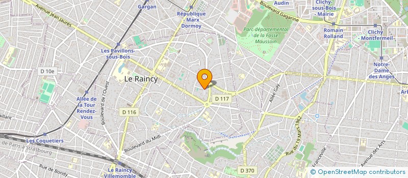 localisation de l'entreprise SCI PHACELIA à LE RAINCY