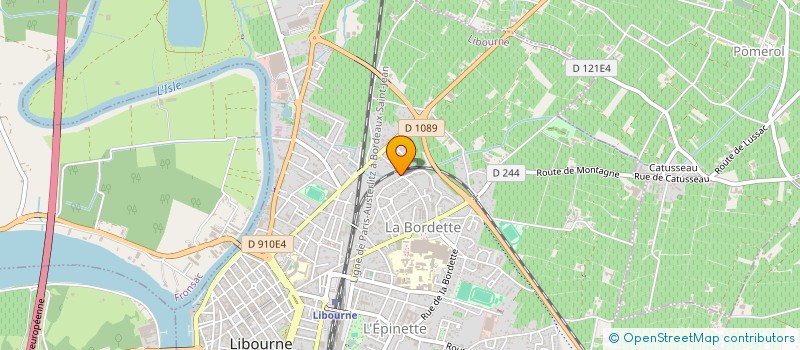 localisation de l'entreprise SCI PHAETON DE BREUILH  LIBOURNE