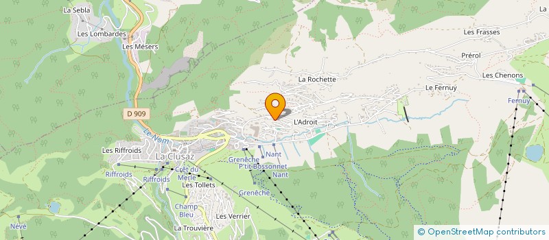 localisation de l'entreprise SCI PHAEVA à LA CLUSAZ