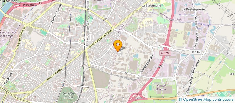 localisation de l'entreprise SCI PHAISTOS à ANGERS