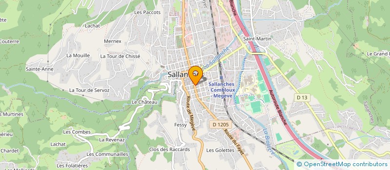 localisation de l'entreprise SCI PHAJI à SALLANCHES