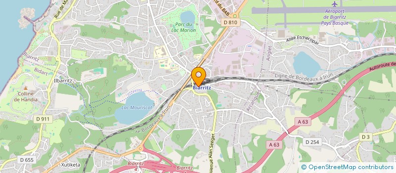localisation de l'entreprise SCI PHAJI à BIARRITZ