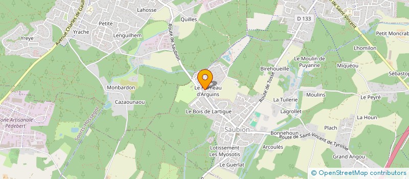 localisation de l'entreprise SCI PHALOU  SAUBION