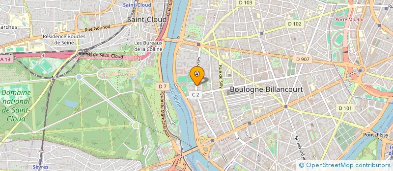 localisation de l'entreprise SCI PHAM - PLANCHE à BOULOGNE-BILLANCOURT