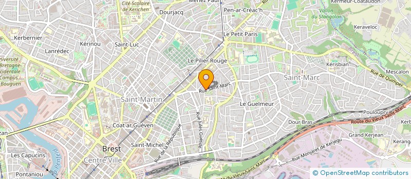 localisation de l'entreprise SCI PHAM - TU à BREST