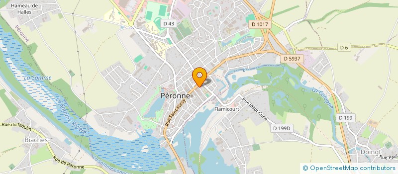 localisation de l'entreprise SCI PHAMACOPE à PERONNE
