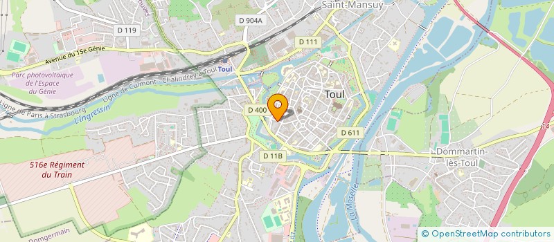 localisation de l'entreprise SCI PHANIE  DOMMARTIN-LES-TOUL