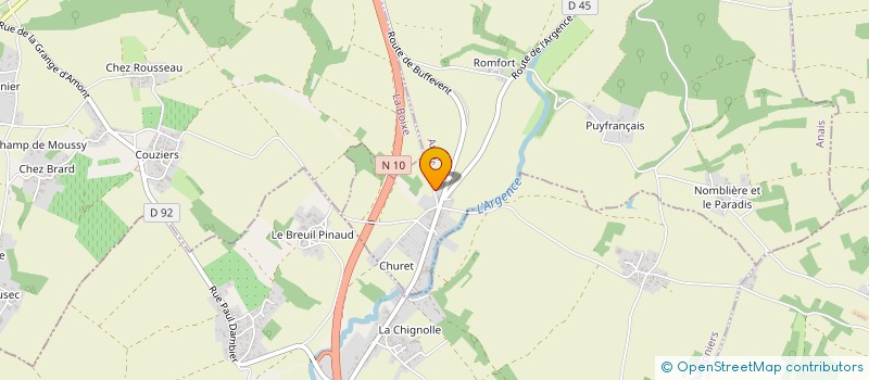 localisation de l'entreprise SCI PHANIE à AUSSAC-VADALLE