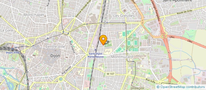 localisation de l'entreprise SCI PHAR à DIJON