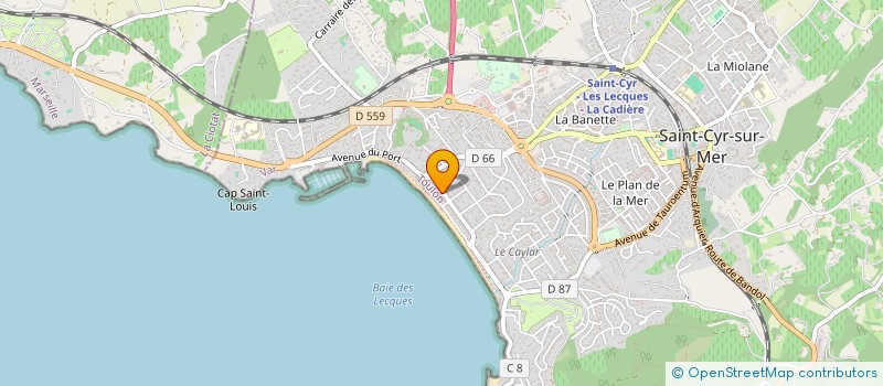 localisation de l'entreprise SCI PHARAZUR à SAINT-CYR-SUR-MER