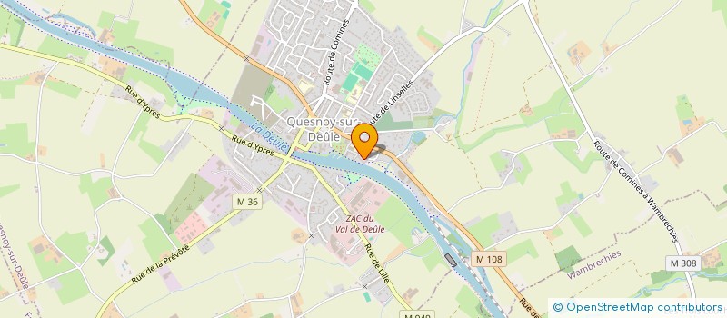 localisation de l'entreprise SCI PHARE OUEST à QUESNOY-SUR-DEULE