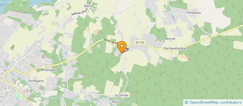 localisation de l'entreprise SCI PHARM  SOUSTONS