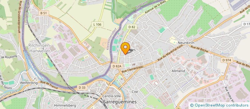 localisation de l'entreprise SCI PHARMA 1.000 à SARREGUEMINES