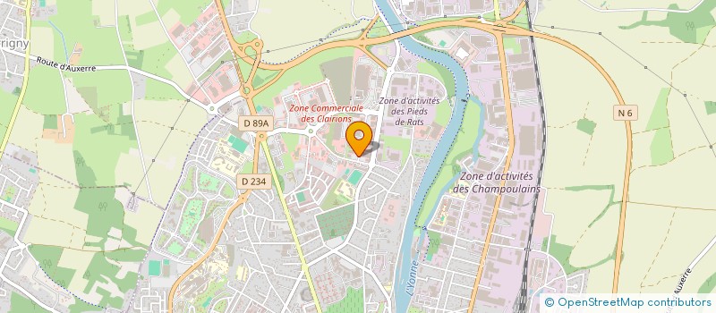 localisation de l'entreprise SCI PHARMA 23 à AUXERRE