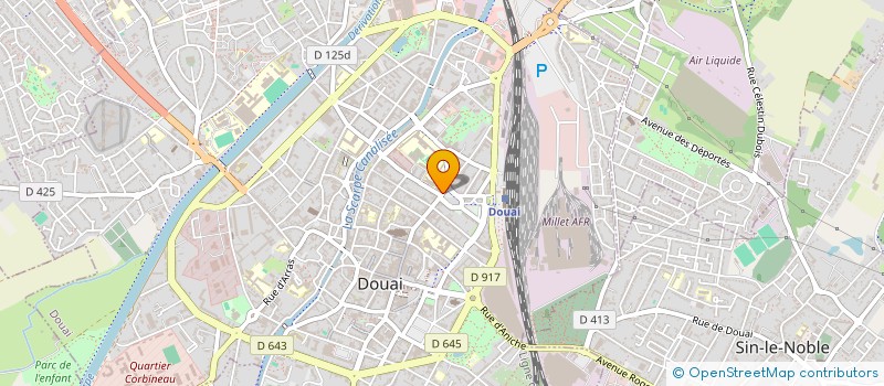 localisation de l'entreprise SCI PHARMA à DOUAI