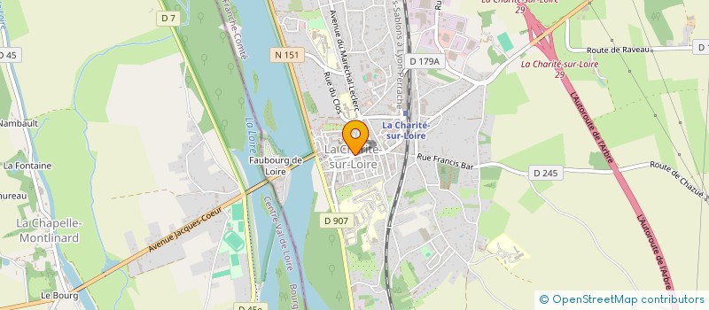 localisation de l'entreprise SCI PHARMA  LA CHARITE-SUR-LOIRE