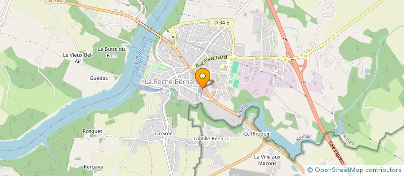 localisation de l'entreprise SCI PHARMA BRETAGNE SUD  NIVILLAC