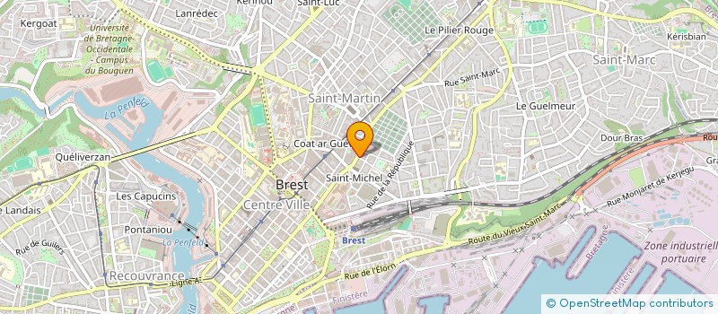 localisation de l'entreprise SCI PHARMA COLLET  BREST