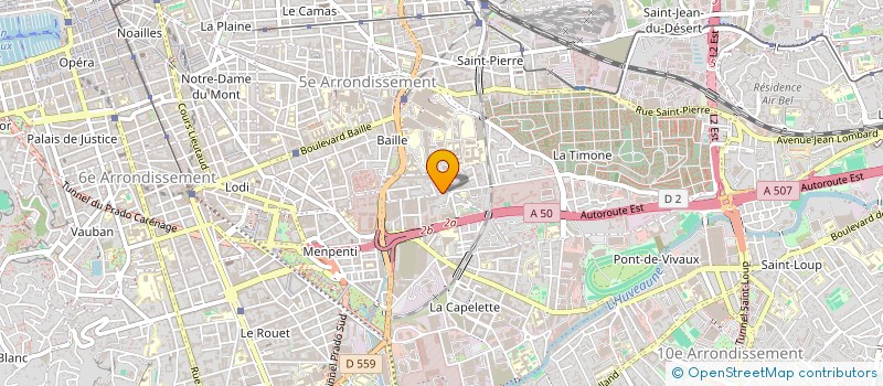 localisation de l'entreprise SCI PHARMA TIMONE à MARSEILLE