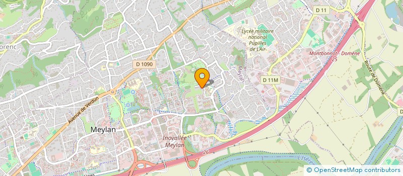 localisation de l'entreprise SCI PHARMACIE CUZIN  MEYLAN